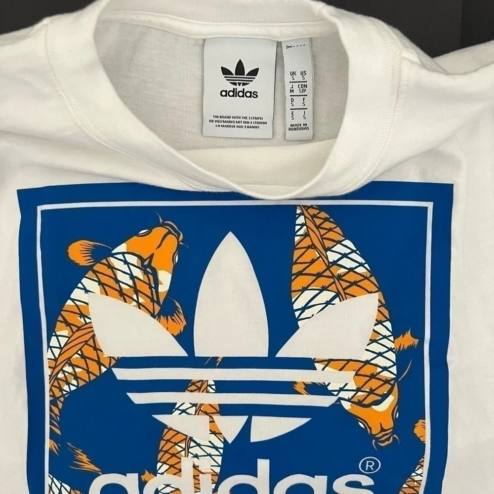 ADIDAS Koi Fish Trefoil Logo long sleeve Tee shirt